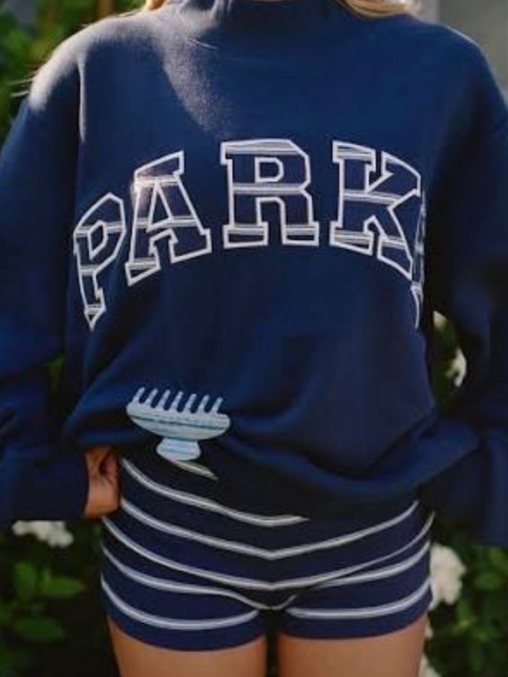 Parke emma and maggie collab blue striped set!!